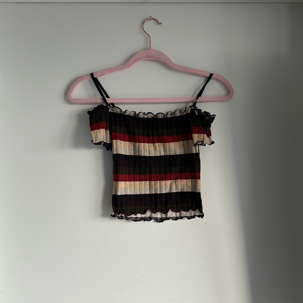 Striped crop top